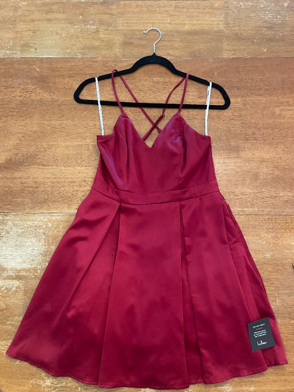 Lulus Be With You Wine Red Skater Dress